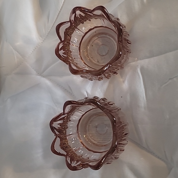 Set Of Two Tulip Floral Candle Holders - Picture 2 of 2